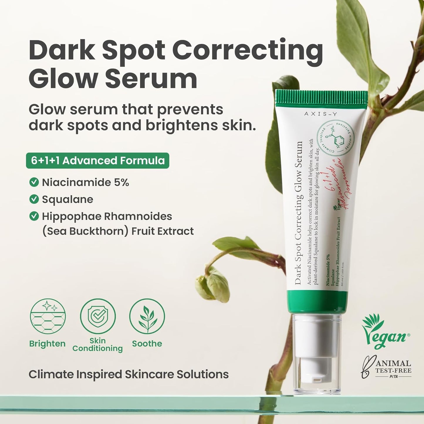 AXIS-Y Dark Spot Correcting Glow Serum - 5% Niacinamide Dark Spot Remover For Face