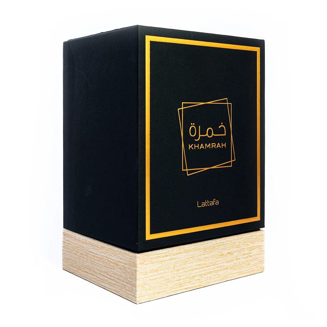 Lattafa Khamrah - Vanilla, Warm Spicy, Amber, Cinnamon - Eau de Parfum Long-Lasting Fragrance for Unisex - 100 ml