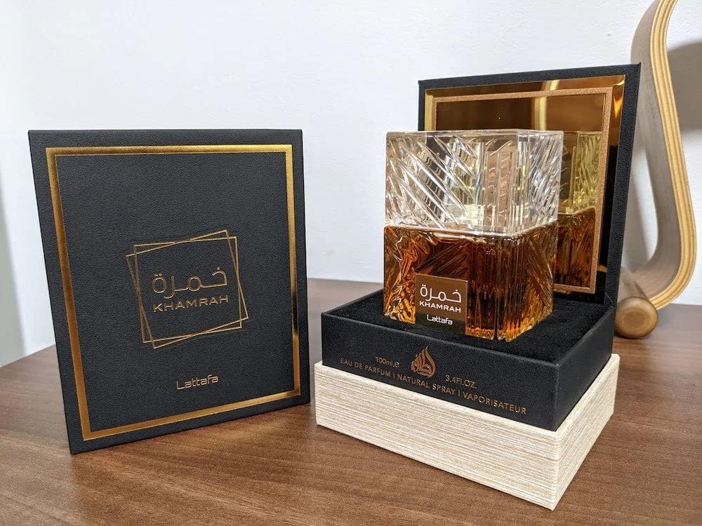 Lattafa Khamrah - Vanilla, Warm Spicy, Amber, Cinnamon - Eau de Parfum Long-Lasting Fragrance for Unisex - 100 ml