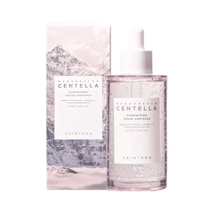 Centella Poremizing Fresh Ampoule (100ml) - Tightens & Minimizes Enlarged Pores, Skin Tone Brightening, Calming  & Hydration Boost