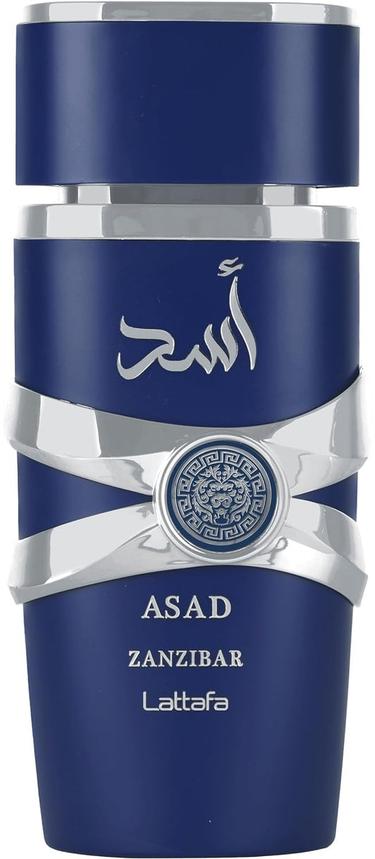 Lattafa Asad Zanzibar - Fresh, Spicy, Vanilla, Coconut - EDP Long-Lasting Fragrance for Men - 100 ml