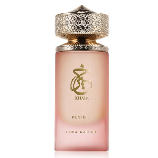 Paris Corner Khair Fusion Lychee Perfume - 100 mls  - A Lychee Perfume Blending Fruity Notes of Lychee, Blackcurrant, and Red Apple with Floral Elegance for an Enchanting Aroma