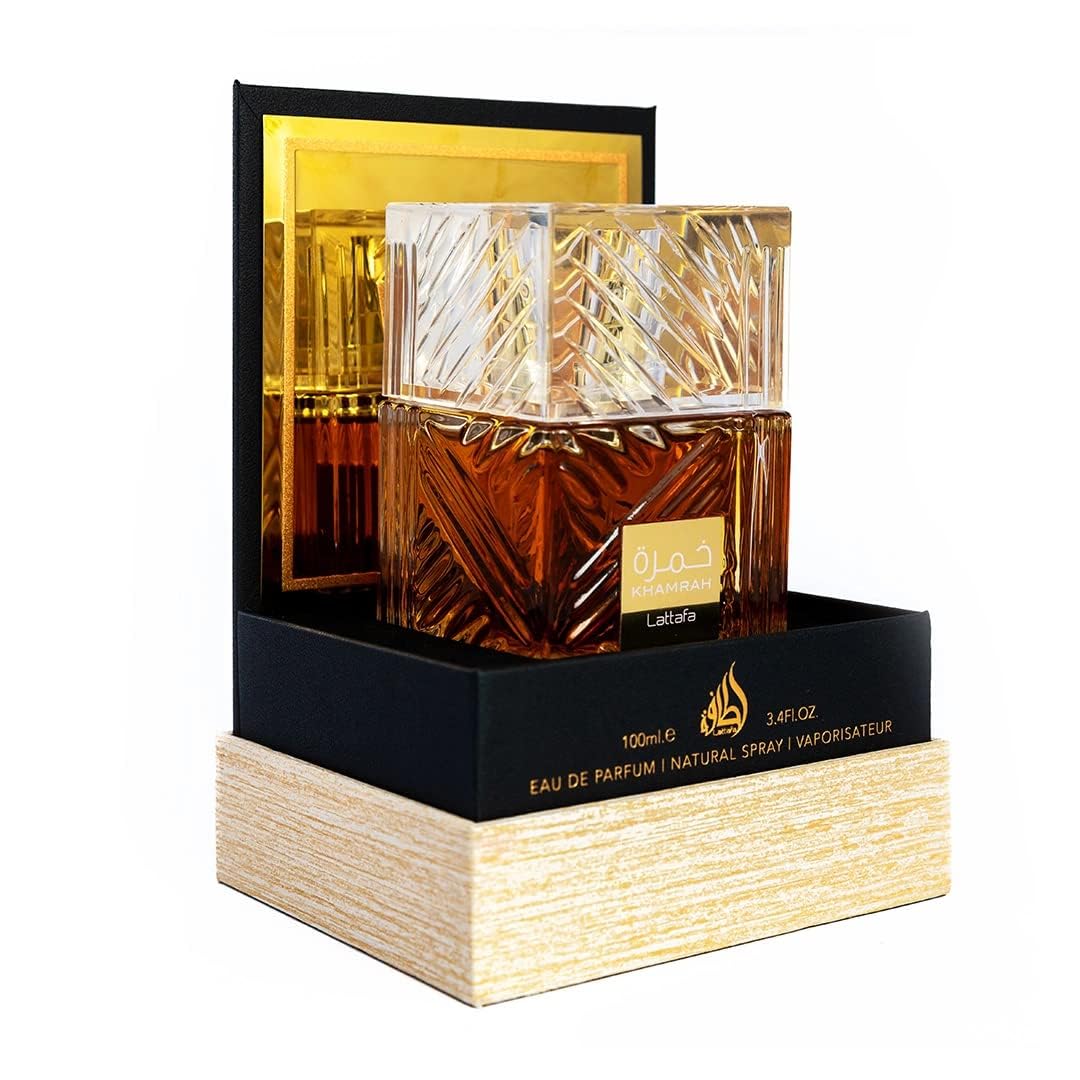 Lattafa Khamrah - Vanilla, Warm Spicy, Amber, Cinnamon - Eau de Parfum Long-Lasting Fragrance for Unisex - 100 ml