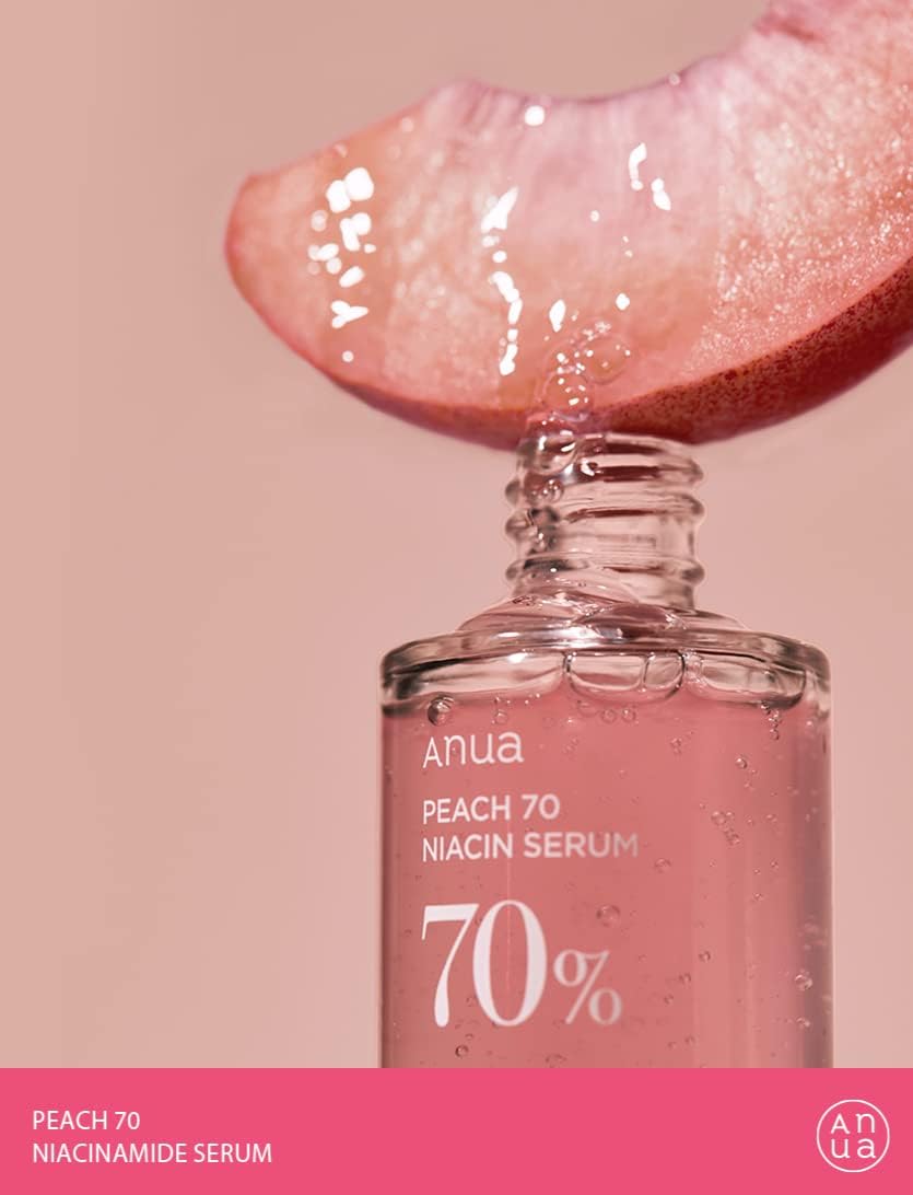 Anua Peach 70 Niacinamide Serum - brightening hydrating face serum