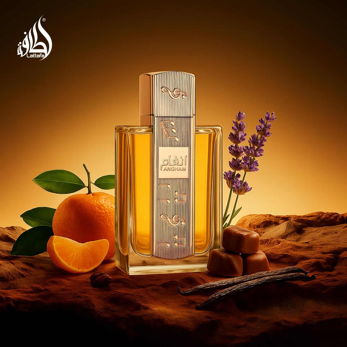 Lattafa Angham Perfume - Citrus, Lavender, Musk, Amber, Vanilla -Long-Lasting Fragrance for Unisex - 100 ml