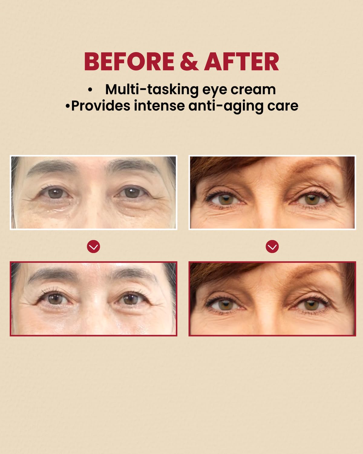 KSECRET SEOUL 1988 Eye Cream : Retinal Liposome 4% + Fermented Bean for Wrinkle Care - anti-aging, skin elasticity, pigmentation, fine lines and uneven skin tone & texture