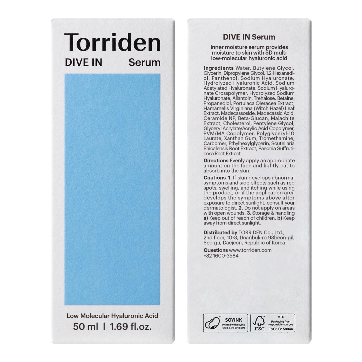 Torriden Dive IN Serum - Deep Hydration, Lightweight & Fast-Absorbing