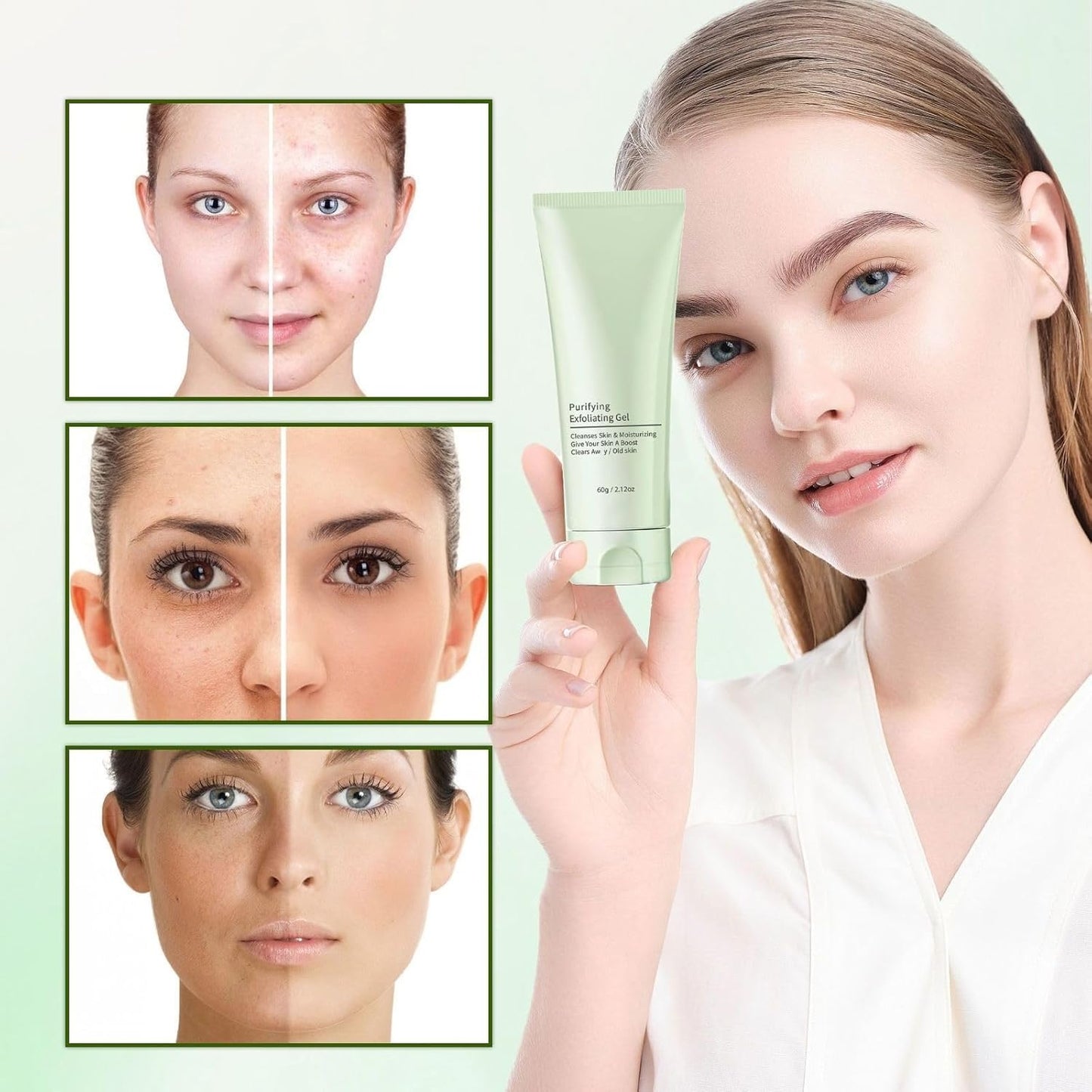 Purifying Exfoliating Gel - Face & Body Exfoliating & Cleansing Scrub