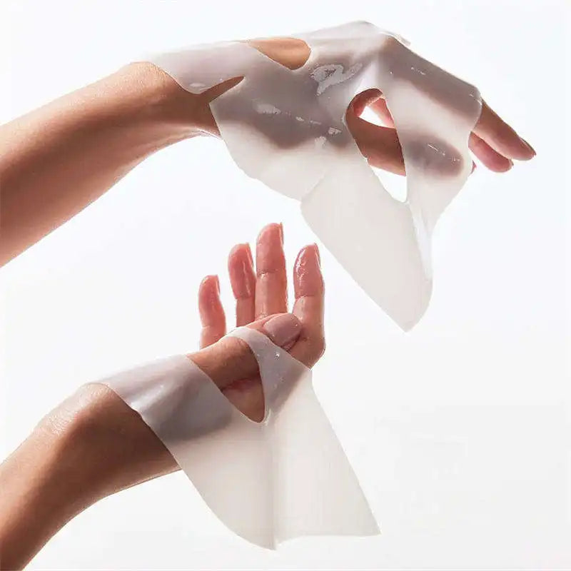 Bio-Collagen Real Deep Mask -  Hydrating Overnight Hydrogel Mask, Pore Minimizing, Elasticity & Plumping Improvement - ( A set of 5 Masks )